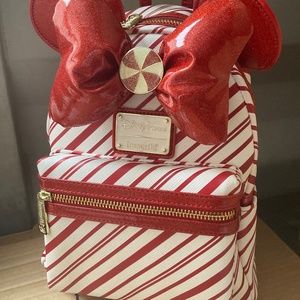 Disney peppermint Christmas loungefly